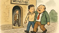 Witz: Klaus holt seinen Vater aus der Weinstube