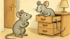 Witz: Ein Mäusepärchen spielt Verstecken…