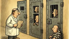 Witz: Arzt fragt im Gefängnis: „Stuhl?“