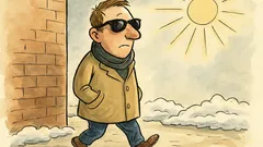 Witz: Beim ersten Sonnenstrahl im Februar …