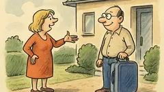 Witz: Die Ehefrau schlägt ihrem Mann vor