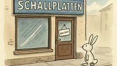 Witz: Häsli geit i es Plattengschäft