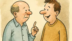 Witz: Eine halbe Glatze hat hundert Haare…