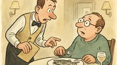 Witz: Der Kellner flüstert im Restaurant...