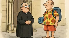 Witz: Steht ein Schild am Dom...