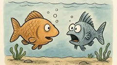 Witz: Treffen sich zwei Fische im Meer…