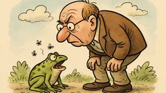 Witz: Wer Fröschen in den Hintern schaut…