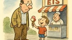 Witz: „Papi, willst du ein Eis?“