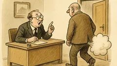 Witz: Wie man hier furzt, so schallt’s heraus