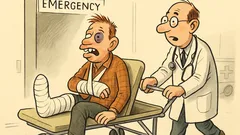 Witz: In die Notaufnahme wird ein Mann gebracht