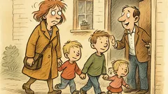 Witz: Meine Frau kam mit drei Kindern…