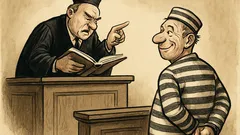 Witz: Im Gericht ruft der Richter: „Schuldig!“