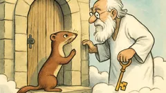 Witz: Ein Nerz klopft an die Himmelstür