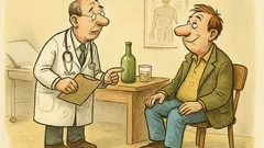 Witz: Fragt der Arzt: „Trinken Sie?“