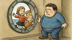 Witz: Alle Kinder durchs Bullauge – nur Dominik