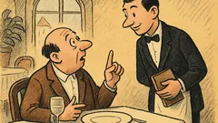 Witz: Herr Ober, ich hatte das noch nie