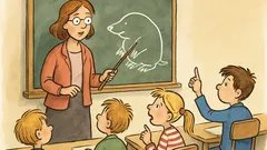 Witz: Die Lehrerin: Der Maulwurf frisst täglich