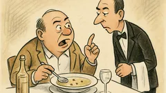 Witz: Herr Ober, vier Fliegen in meiner Suppe?