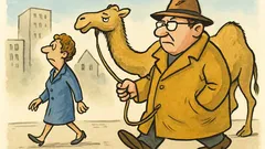 Witz: Karl, im Mantel ein Kameltreiber?