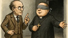 Witz: Ein Philosoph und ein Pfarrer streiten