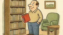 Witz: Ein Zweitbuch-Besitzer steht am Schalter