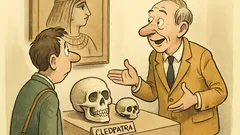 Witz: Ein Fremder fragt nach Kleopatras Zweitschädel