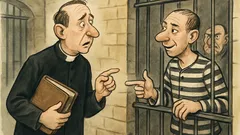 Witz: Gefängnisgeistlicher besucht Knacker-Tim in der Zelle