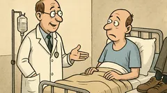 Witz: Der Doktor zum Patienten: Zwei Nachrichten