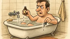 Witz: Peter sitzt in der Badewanne und schimpft