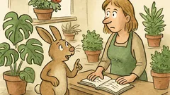 Witz: In der Gärtnerei: „Hast du ein Blatt?“