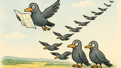 Witz: Ein Vogelschwarm fliegt gen Süden…