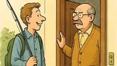 Witz: Ein junger Mann klingelt beim Vater