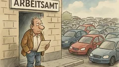 Witz: Ein Arbeitsloser schreibt dem Arbeitsamt