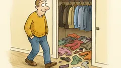 Witz: Ein begehbarer Kleiderschrank für Männer…