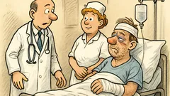 Witz: Der Oberarzt betritt das Krankenzimmer…