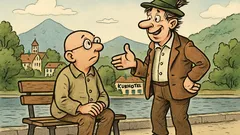 Witz: Im Kurort sagt ein Einheimischer…
