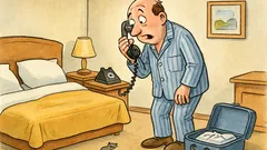 Witz: Himpel entdeckt eine Maus im Hotelzimmer