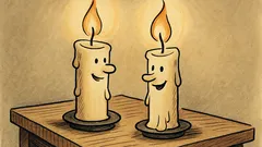 Witz: Sagt die Kerze zur anderen…