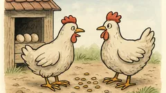 Witz: Zwei Hühner unterhalten sich…