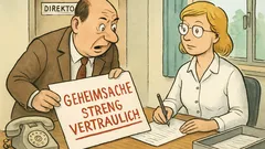 Witz: „Wichtig – unbedingt lesen!“, sagt der Direktor