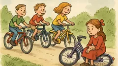 Witz: Alle Kinder fahren Fahrrad, nur nicht Susanne
