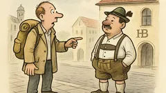 Witz: Norddeutscher Tourist sucht das Hofbräuhaus