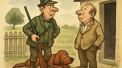 Witz: Ein unerfahrener Jäger erklärt seinem Nachbarn…