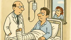 Witz: Im Krankenhaus: Warum hat Ihre Frau?