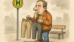 Witz: Ich stehe an der Haltestelle…