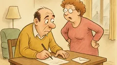 Witz: „An wen schreibst du diesen Brief?“