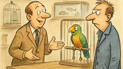 Witz: Ein Kunde zieht beide Kettchen