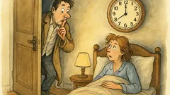 Witz: Ehemann kommt spät nachts leise nach Hause