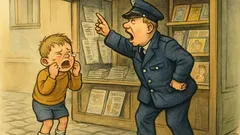 Witz: Ein Junge weint vorm Kiosk