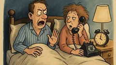 Witz: Um vier Uhr klingelt Müllers Telefon